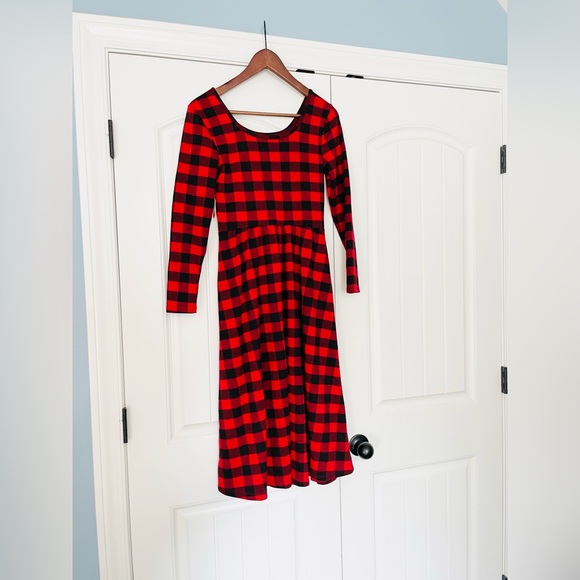 NWT Old Navy Buffalo Plaid Swing Dress - Picture 2 of 2